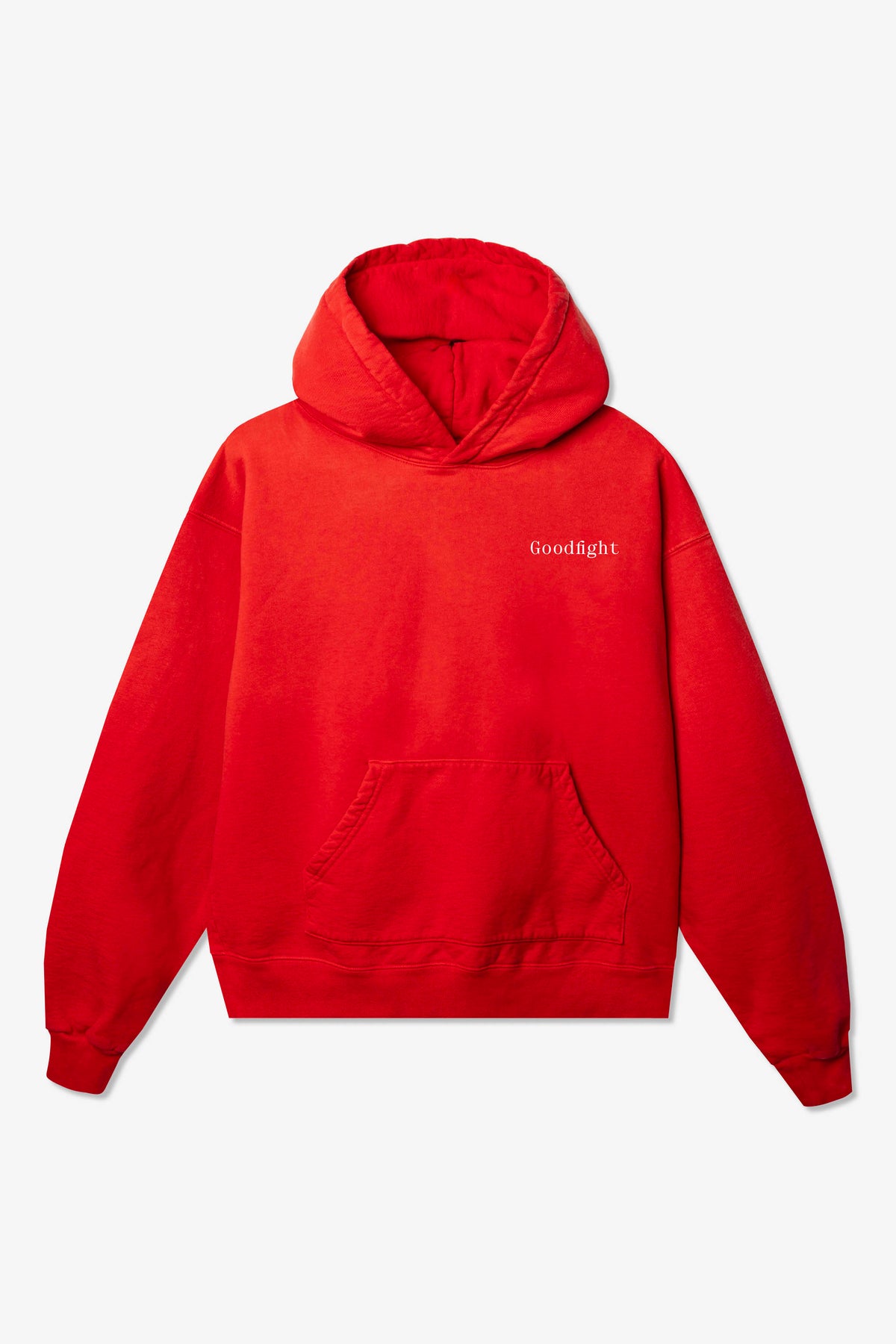 Goodfight Classic Logo Happy Hour Hooded Sweatshirt Red