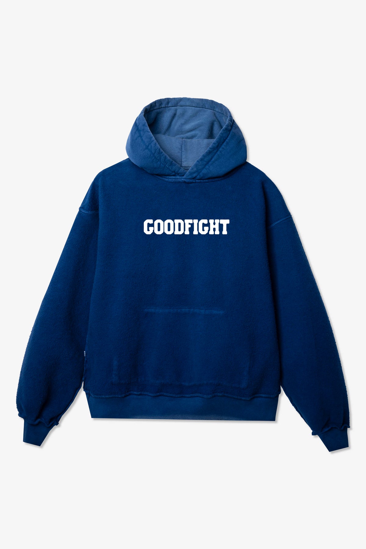 Goodfight Collegiate Logo Happy Hour Hooded Sweatshirt Blue