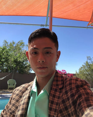 Beenzino in the jade Le Roi Shirt