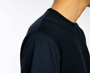 Goodfight SS19 Checker Tee Navy Detail