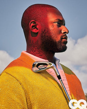 Schoolboy Q for GQ May Issue - Goodfight SS19 Fats Tuesday Cardigan Blonde