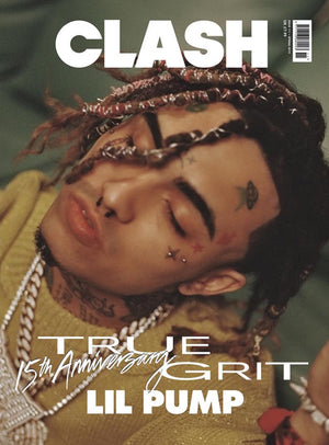 Lil Pump in the blonde Fats Tuesday Cardigan for Clash Magazine