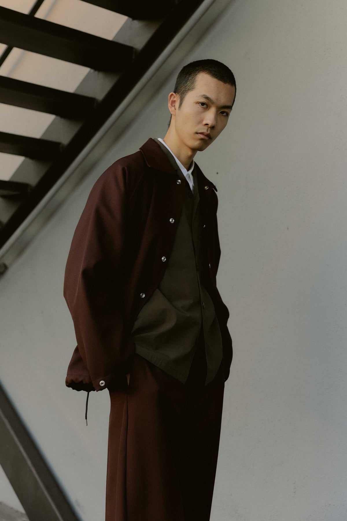 Goodfight Coaches Jacket Brown