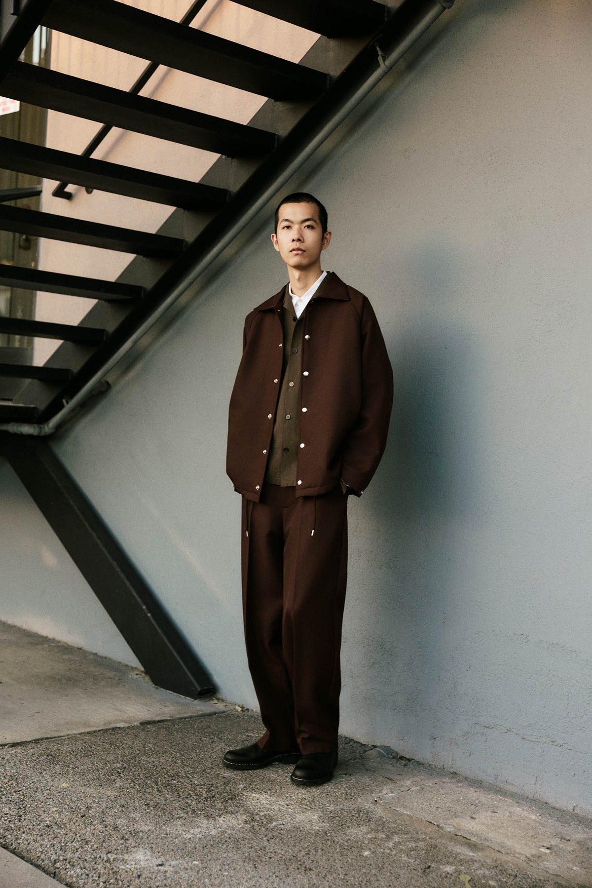 Goodfight Coaches Jacket Brown