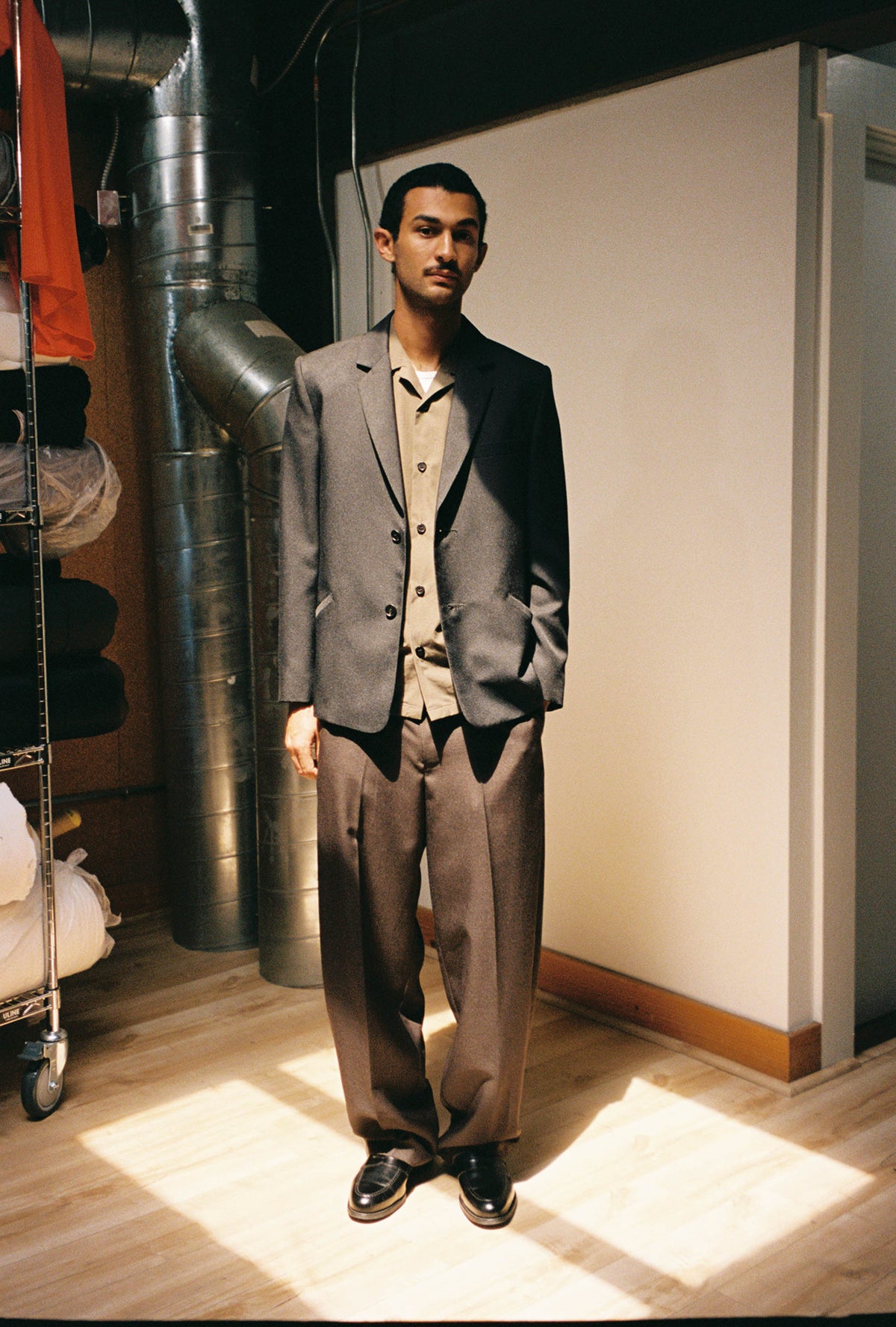 Goodfight Robinson Camp Collar Shirt Brown