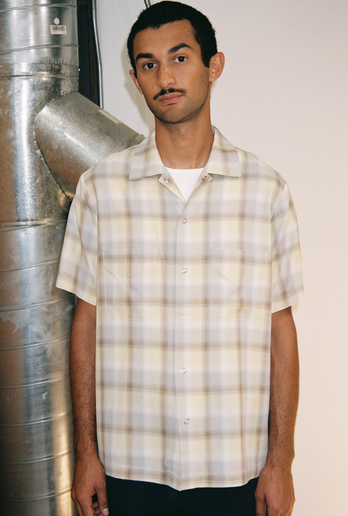 Goodfight x Kato Washer Shirt Flannel Yellow Plaid