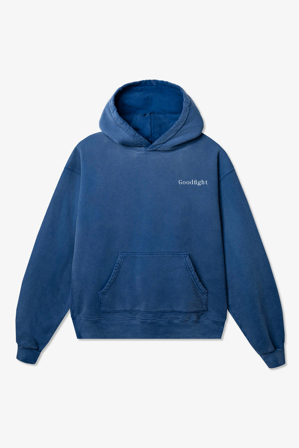 Classic Logo Happy Hour Hooded Sweatshirt Blue