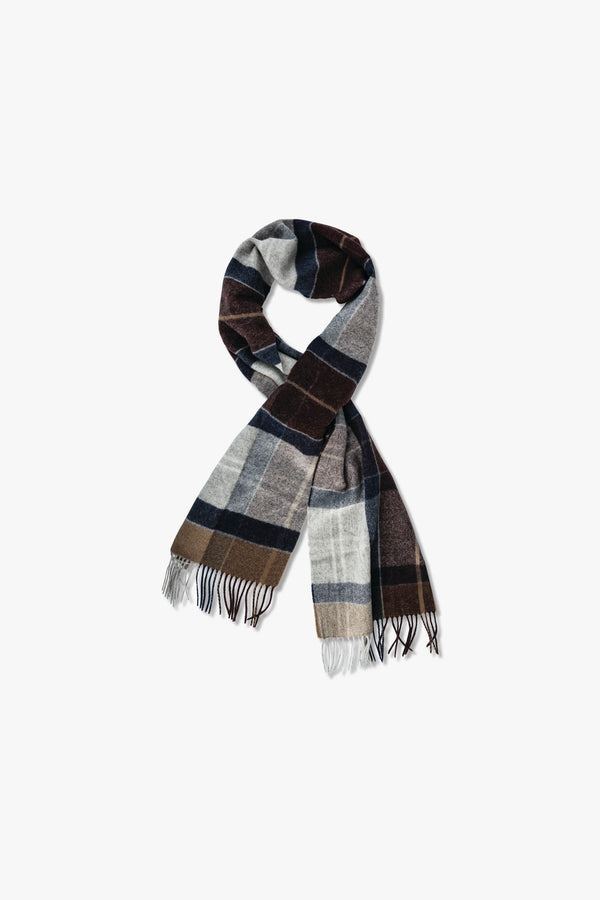 Barbour Inverness Tartan Scarf Midnight Oak Train