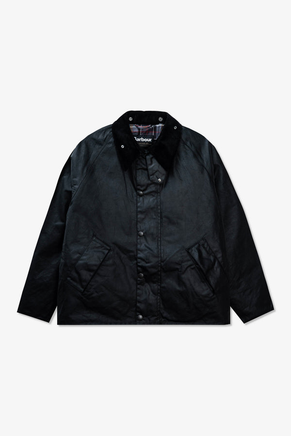 Barbour OS Transport Wax Jacket Black