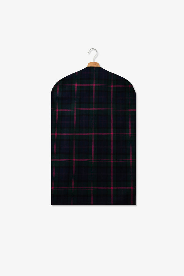 Garment Cover Pink Stripe Tartan