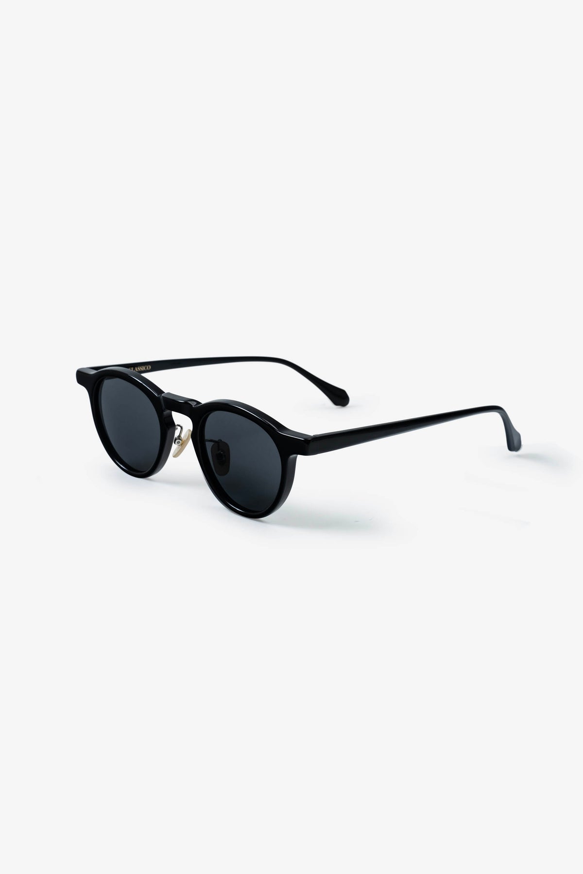 CLASSICO C50-1 Boston Round Frame Sunglasses Black