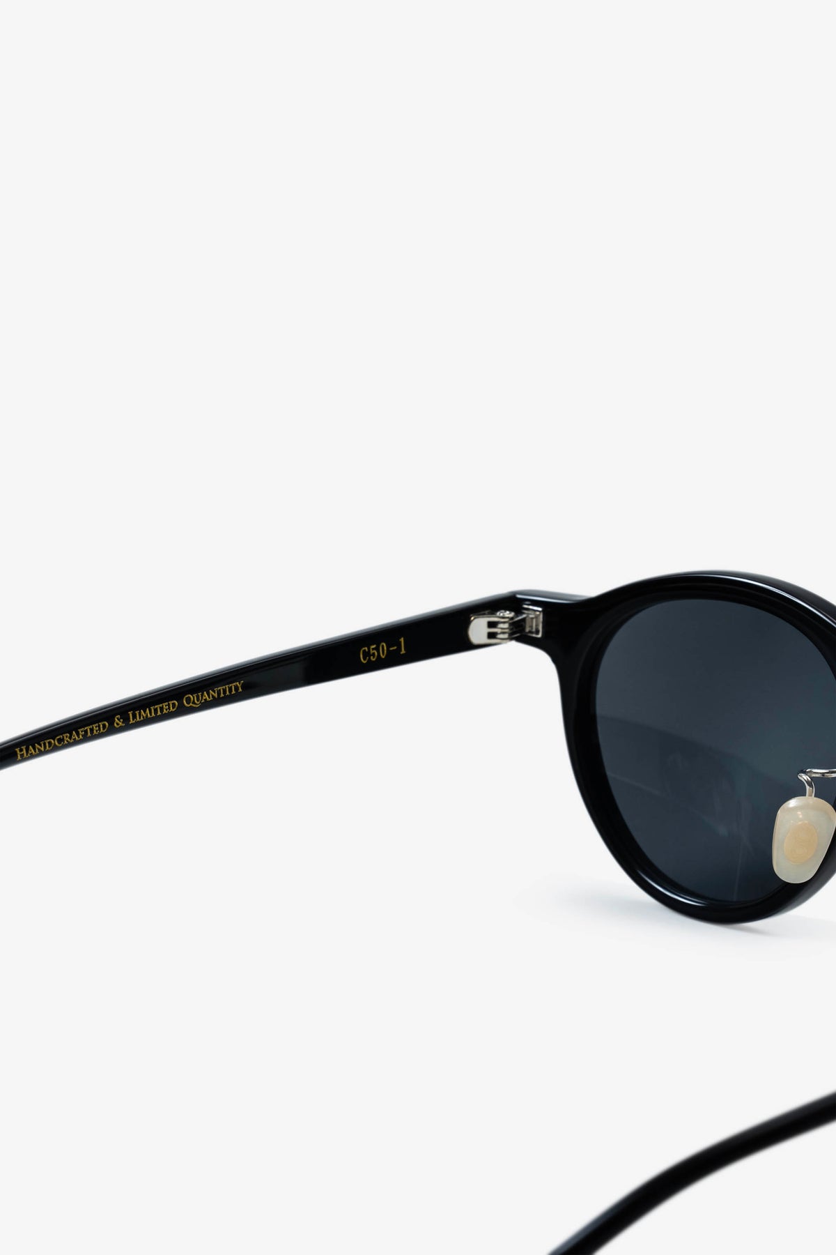 CLASSICO C50-1 Boston Round Frame Sunglasses Black