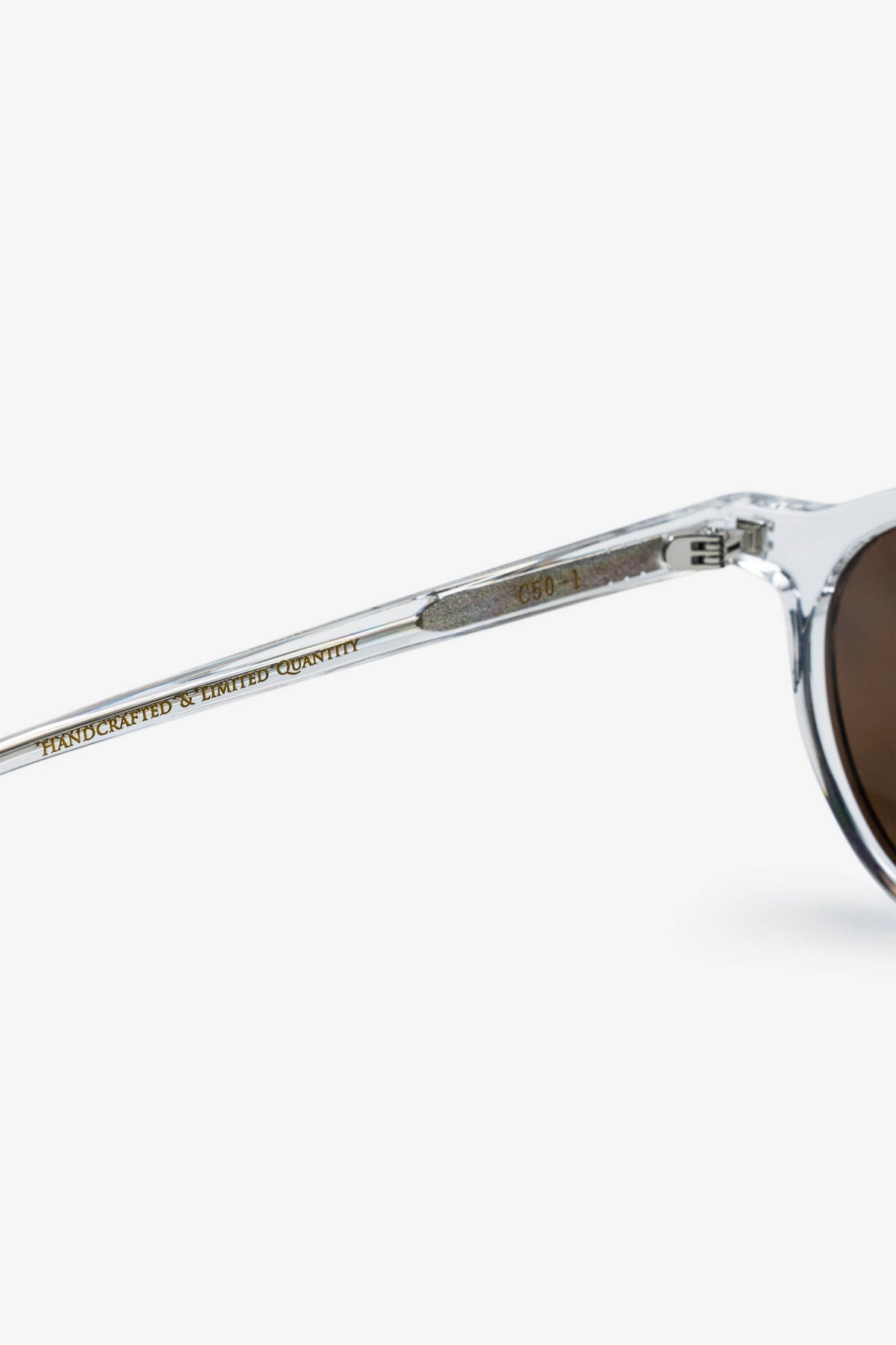 CLASSICO C50-1 Boston Round Frame Sunglasses Clear