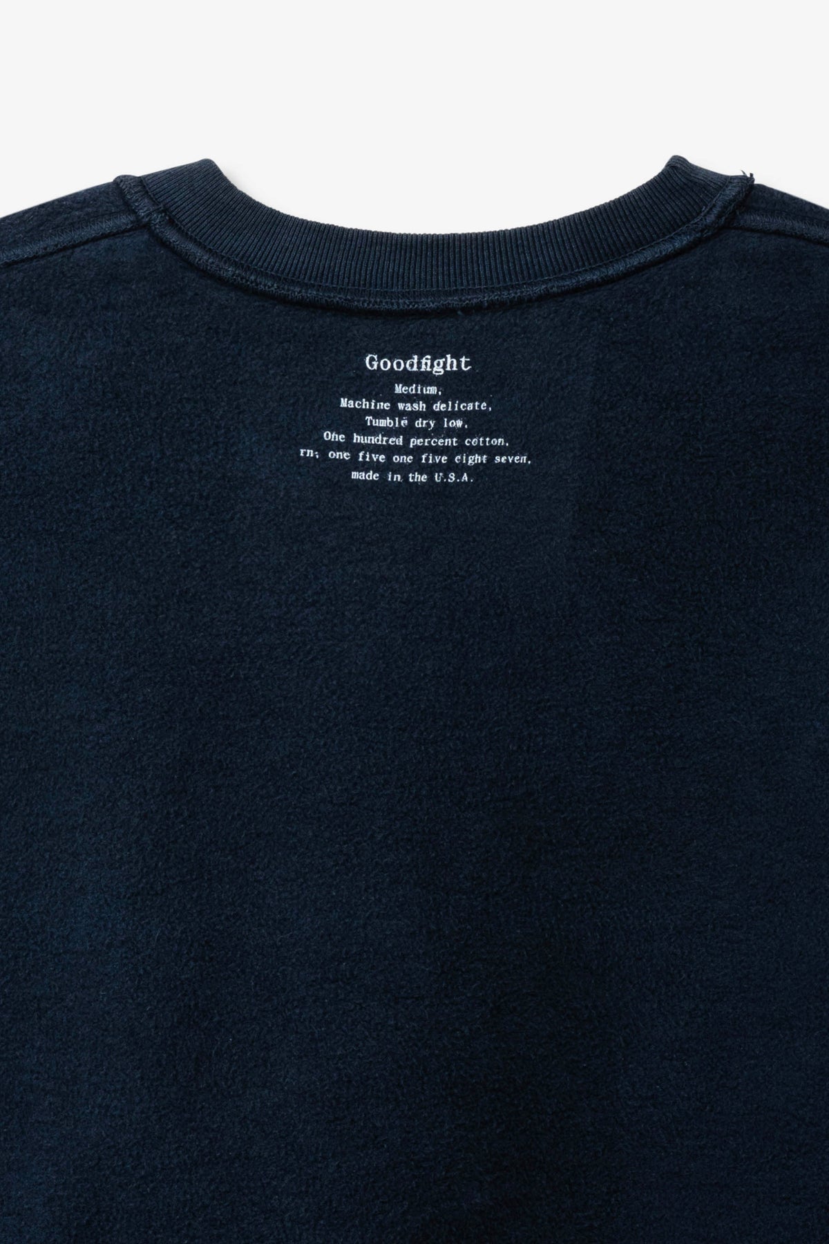 Goodfight Lakeside Pullover Reversible Sweatshirt Navy