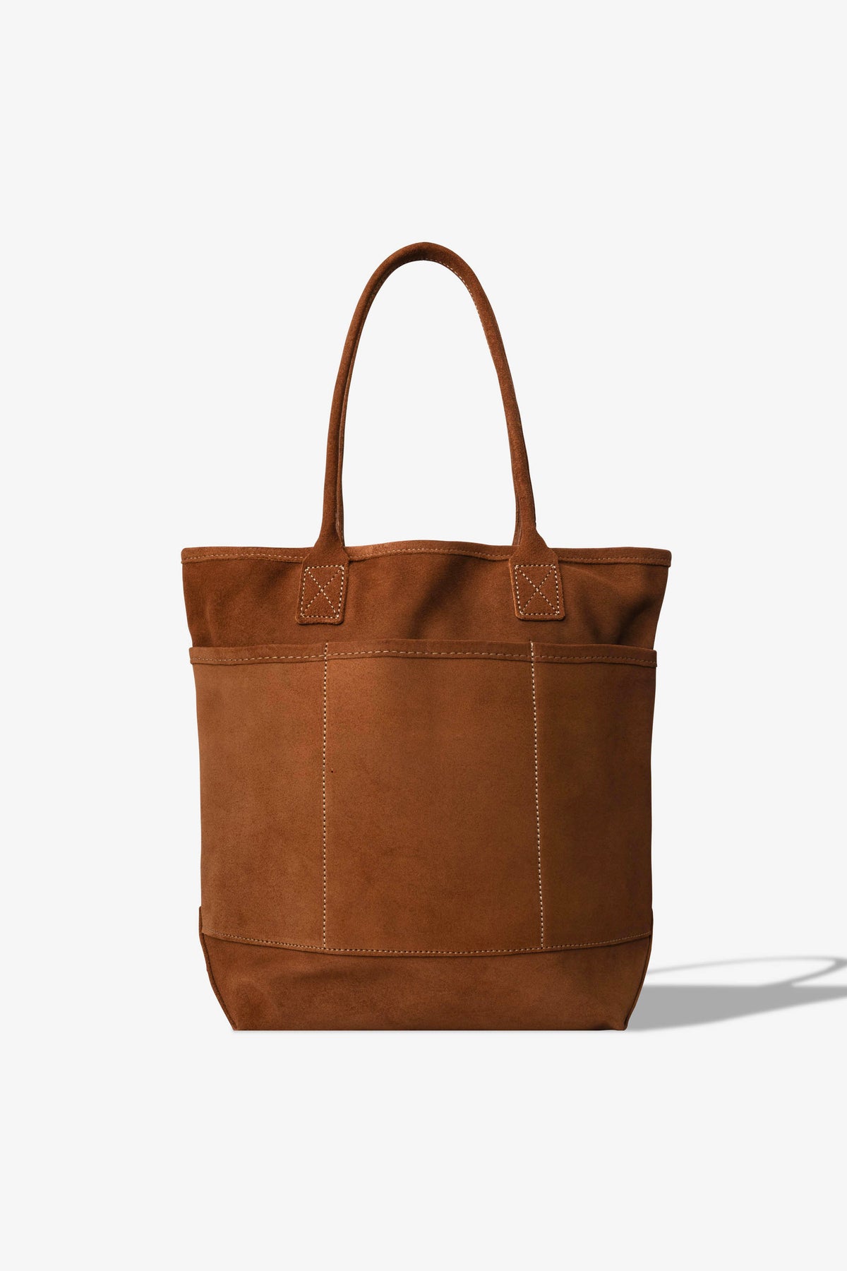 Good Tote Suede Leather Brown