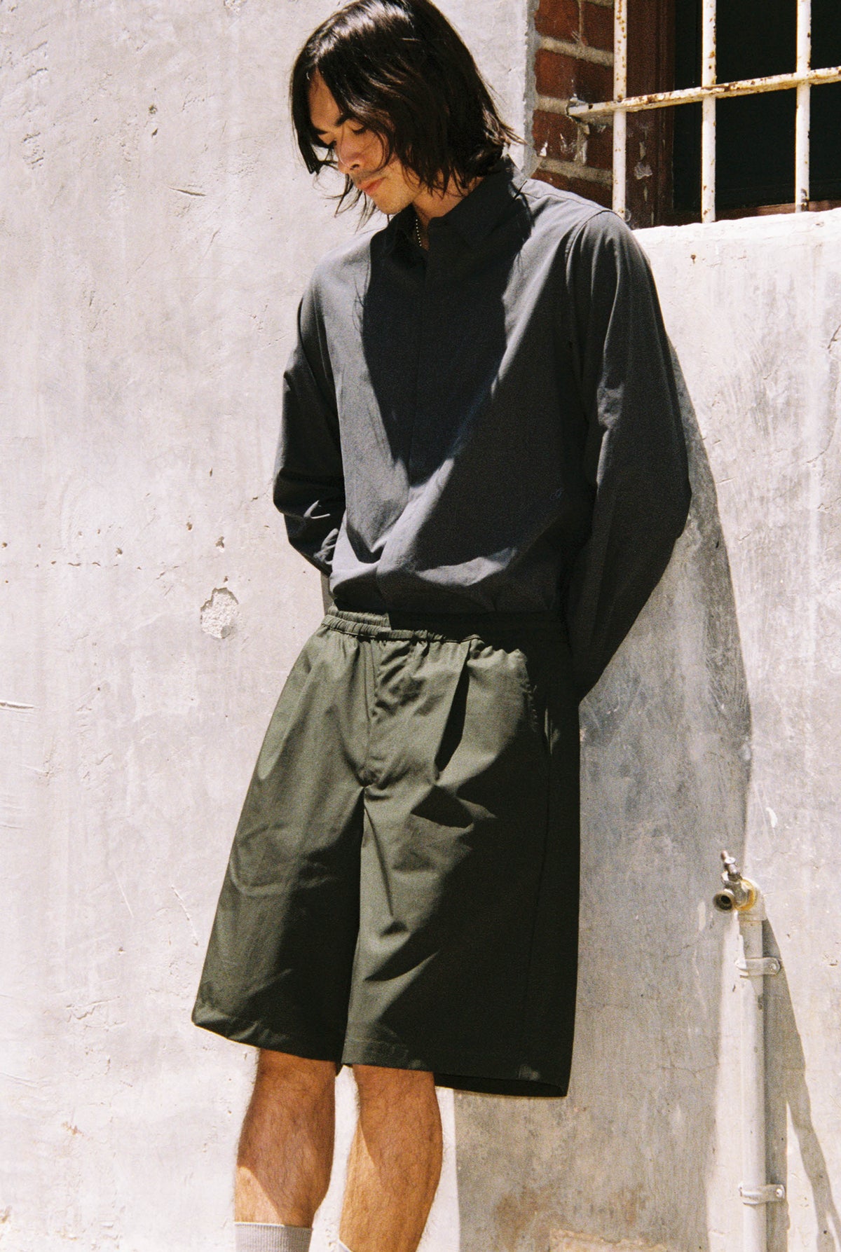 Goodfight Ian Short Cotton Weathercloth Green