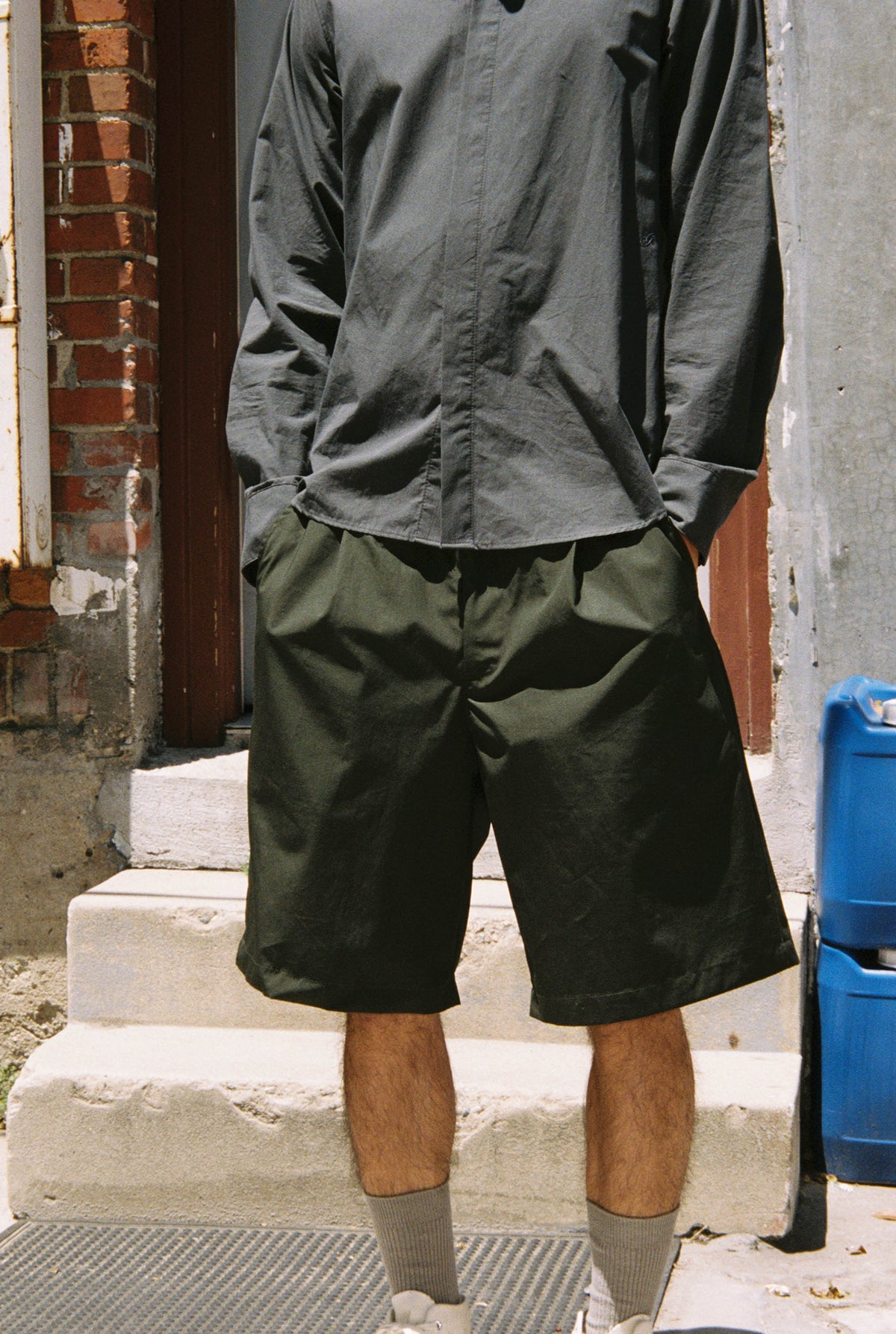 Goodfight Ian Short Cotton Weathercloth Green