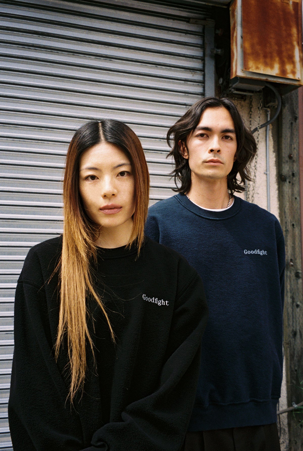 Goodfight Lakeside Pullover Reversible Sweatshirt Navy