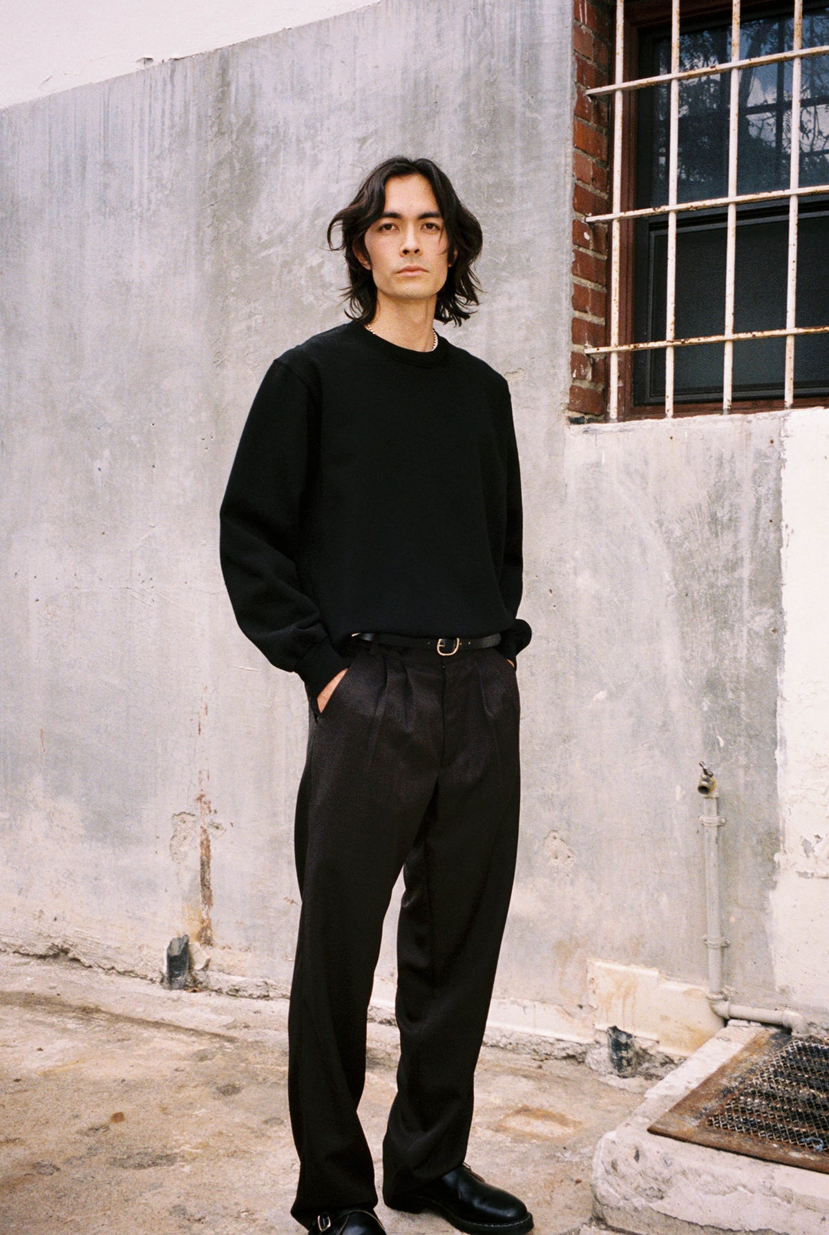 Goodfight Lakeside Pullover Reversible Sweatshirt Black