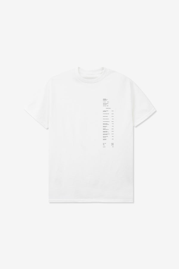 Receipt Merch Tee White