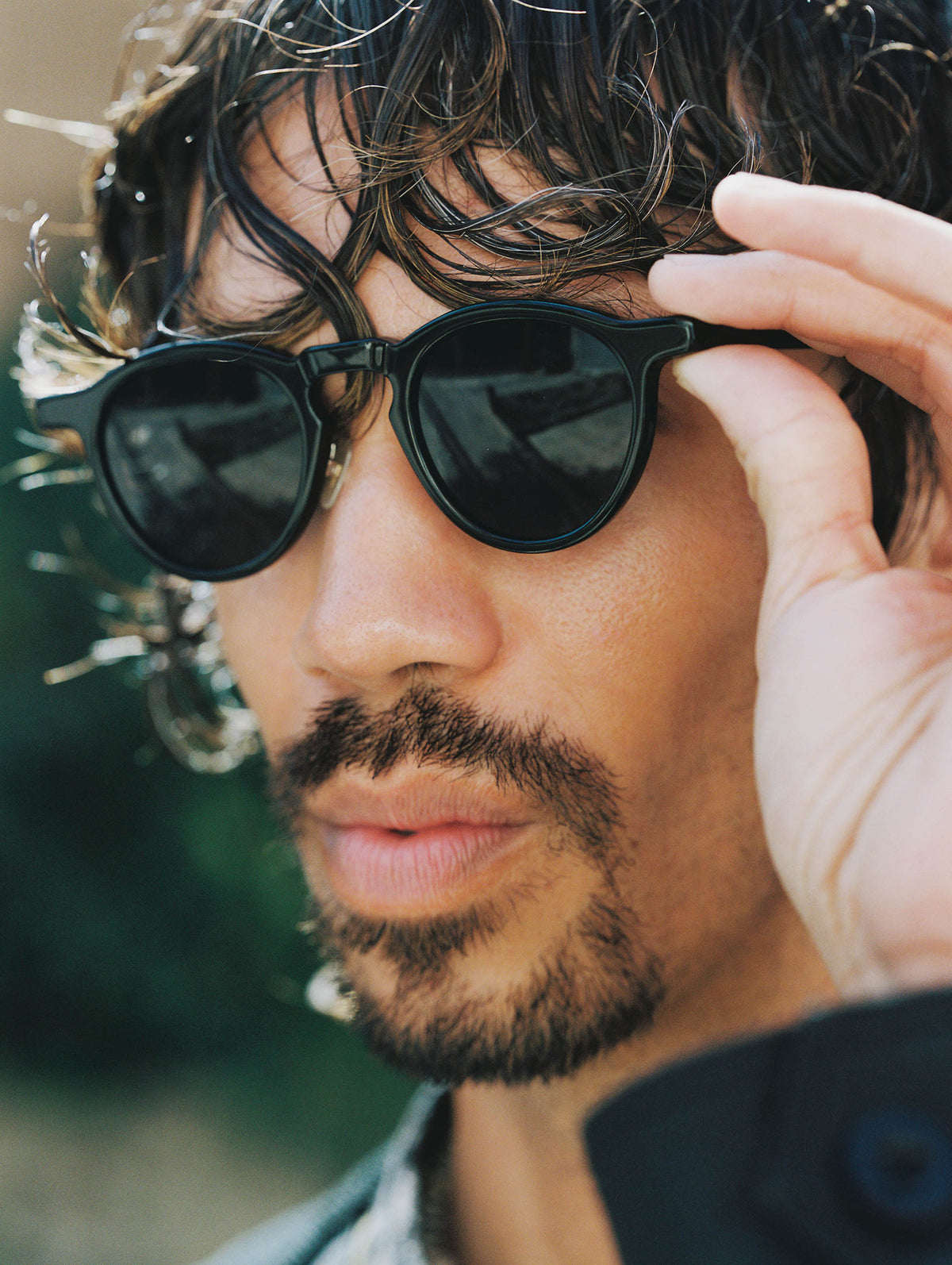 CLASSICO C50-1 Boston Round Frame Sunglasses Black